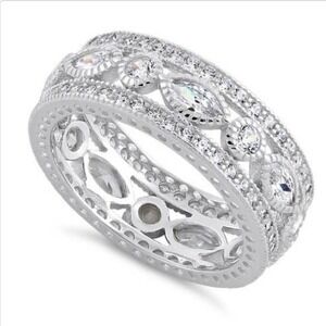 Sterling Silver Ring With Australian Crystals